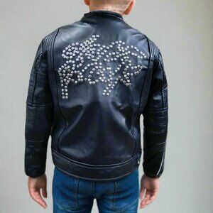 Kid Real Leather Jacket 4-5 years Christmas Gift